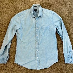 J Crew Slim fit Chambray button up